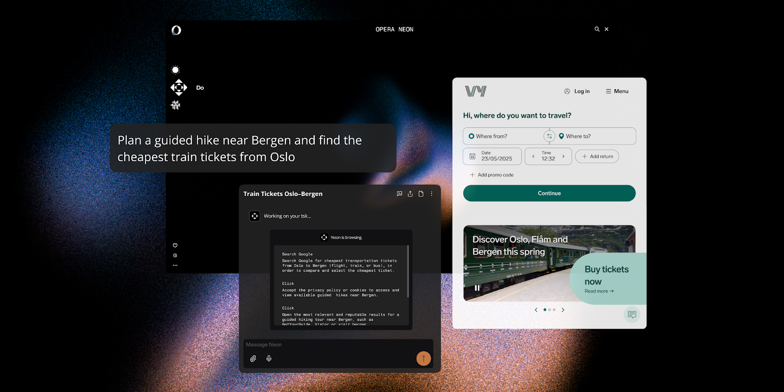 Opera представила Neon &mdash; браузер с&nbsp;ИИ, который делает всю работу за пользователя