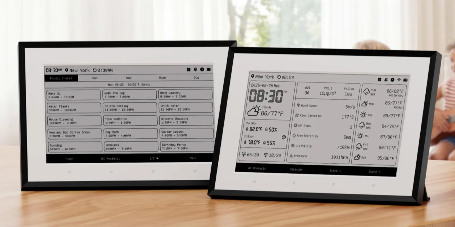 SwitchBot показала метеостанцию с&nbsp;E‑Ink, которая заменит будильник и&nbsp;календарь